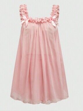 ROMWE Pink Intimate Lengerie Babydoll Ruffled  Sz S